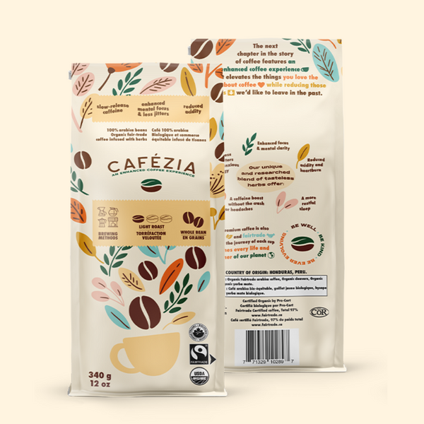 340g - Light Roast, Ground or Whole Bean | Cafézia Coffee